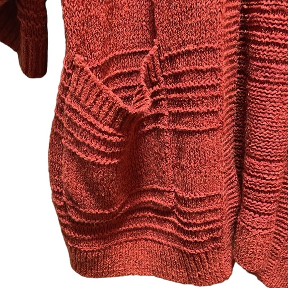 Old Navy Oversized Red Maroon Open Front Knit Cardigan Size XS - Picture 5 of 12